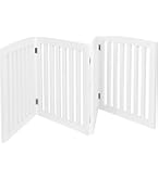 Amazon | unipaws ペットゲート 置くだけ簡単 木製 折りたたみ式 伸縮